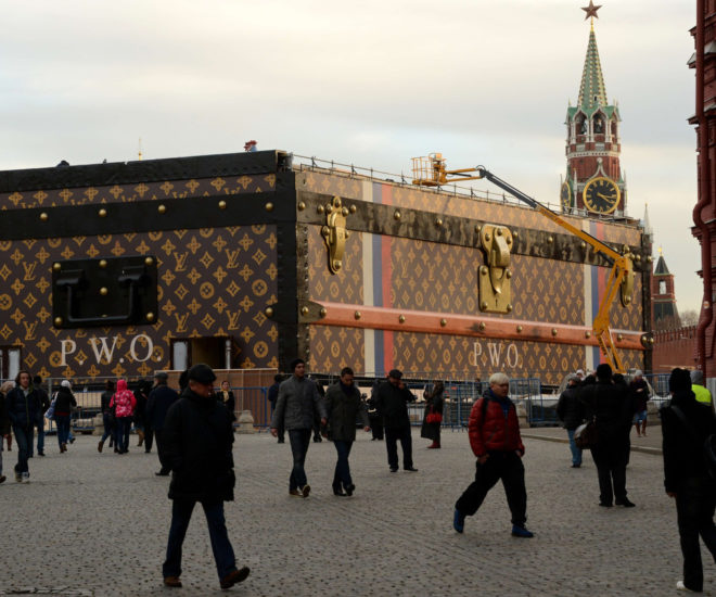 Louis Vuitton Trunk Red Square Moscow