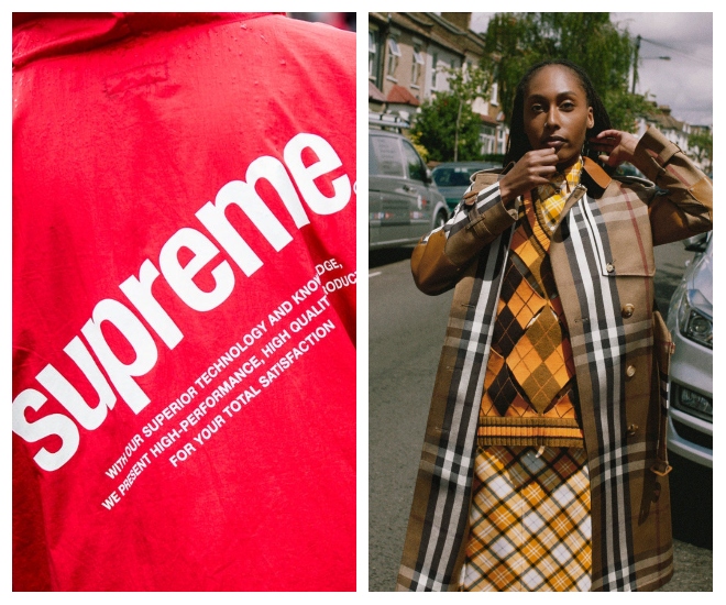 supreme burberry