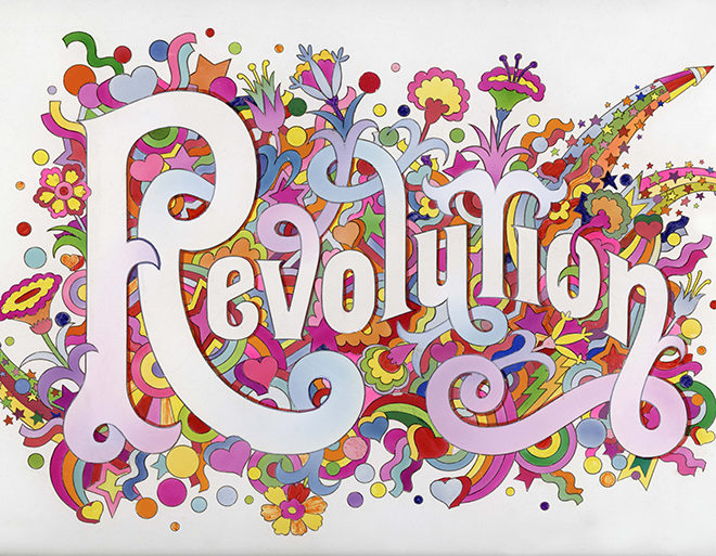 「You Say You Want a Revolution? Records and Rebels 1966-1970」: The Beatles Illustrated Lyrics「Revolution」（1968）